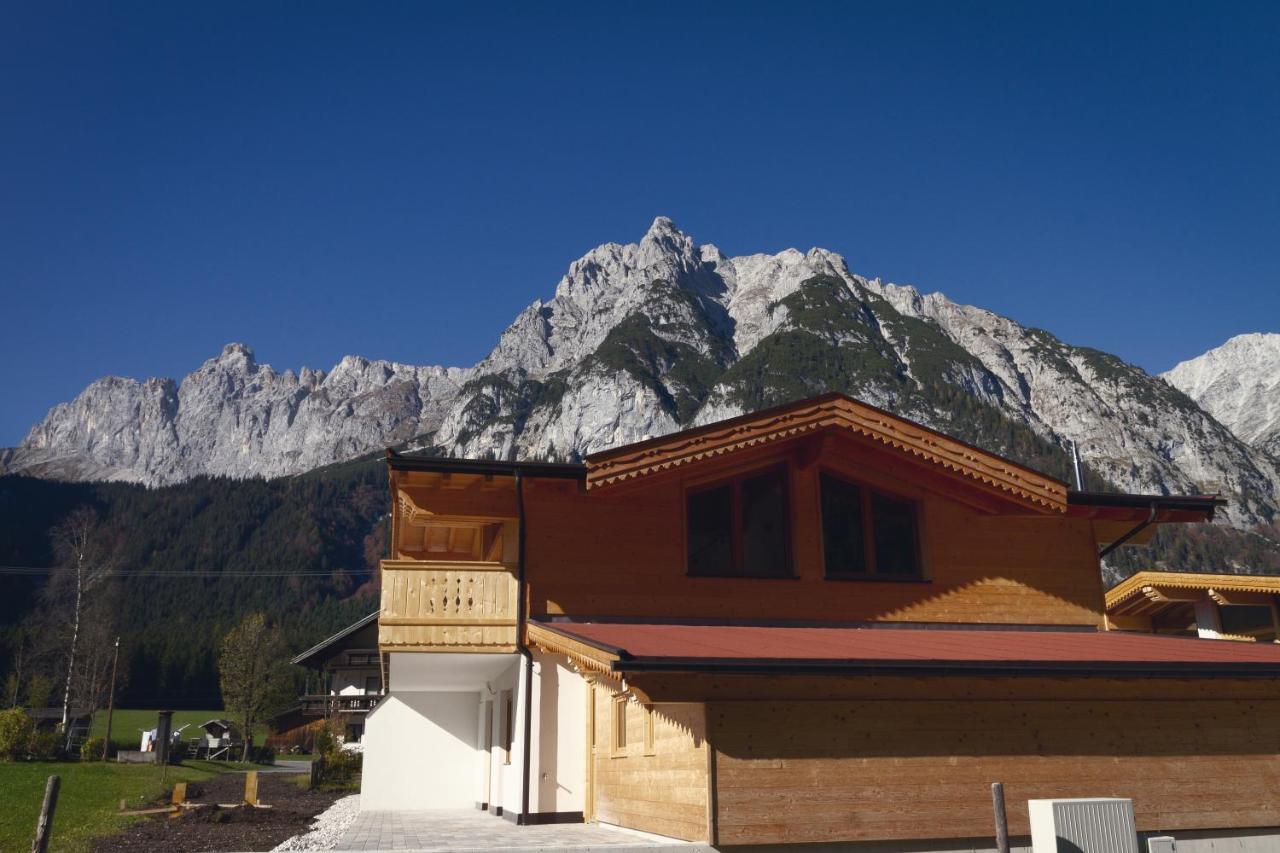 Alpenchalet Im Leutaschtal Buitenkant foto