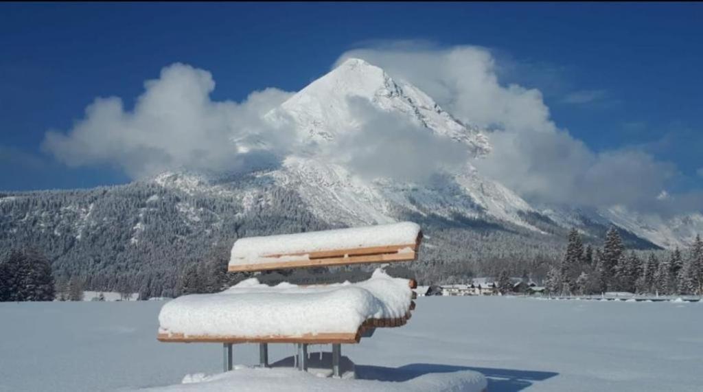 Alpenchalet Im Leutaschtal Buitenkant foto